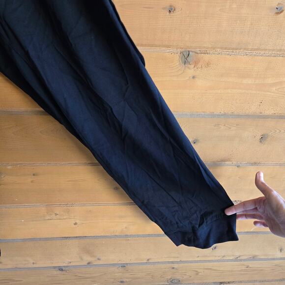 Torrid Pull-On Jogger Cargo High Rise Pant Black 3R Elastic Tie Waist Pocket - Picture 4 of 7